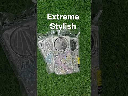 Vivo X200 Pro 5G Girlish 3D Stone & Flower Back Cover Case