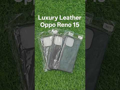 Oppo Reno 15 5G Luxury Leather ( Side Soft, Back Hard ) Premium Quality Back Cover Case