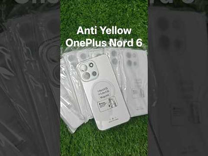 OnePlus Nord 6 / Nord6 5G Anti Yellow Premium Quality Magsafe Crystal Clear Hard Plastic Back Cover Case