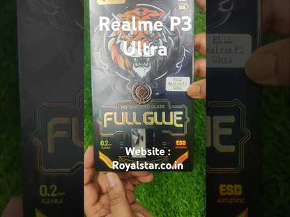 Realme P3 Ultra Full Glue Curved Tempered Glass Screen Protector Guard