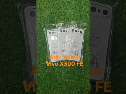 Vivo X300FE / X300 FE 5G Anti Yellow Premium Quality Magsafe Crystal Clear Hard Plastic Back Cover Case