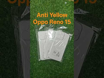 Oppo Reno 15 5G Anti Yellow Premium Quality Magsafe Crystal Clear Hard Plastic Back Cover Case