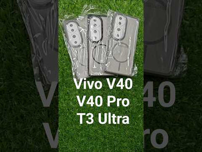 Vivo V40 / V40 Pro / T3 Ultra Premium Quality Side Soft + Back Hard Plastic Matte Back Cover Case ( No Magsafe, Only Design )