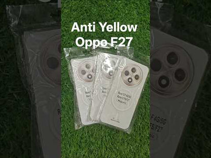 Oppo F27 5G Anti Yellow Premium Magsafe Crystal Clear Hard Plastic Back Cover Case