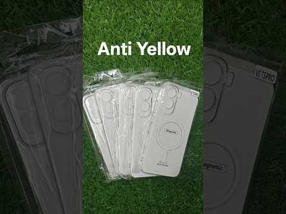 Vivo T5 Pro 5G Anti Yellow Premium Magsafe Crystal Clear Hard Plastic Back Cover Case
