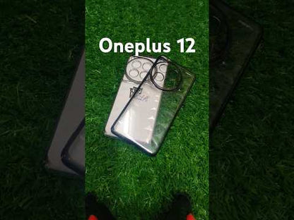 OnePlus 12 5G Premium Quality Hard Plastic Transparent Side Chrome Back Cover Case