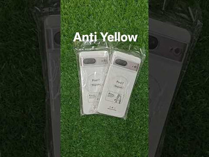 Google Pixel 7 5G Anti Yellow Premium Magsafe Crystal Clear Hard Plastic Back Cover Case