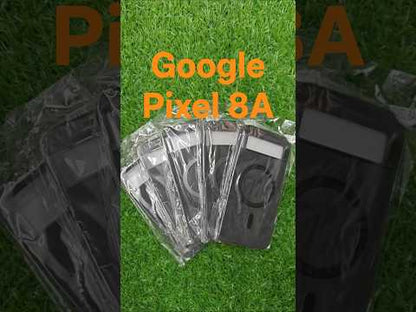 Google Pixel 8A 5G Magsafe Premium Quality Leather ( Side Soft, Back Hard ) Back Cover Case