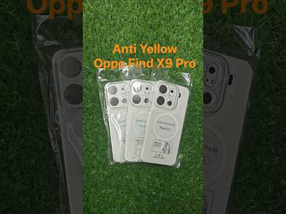 Oppo Find X9 Pro 5G Anti Yellow Premium Quality Magsafe Crystal Clear Hard Plastic Back Cover Case