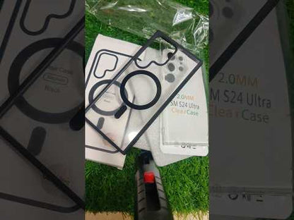 Samsung Galaxy S24 Ultra 5G Premium Quality Magsafe Back Hard Plastic+ Side Soft Back Cover Case