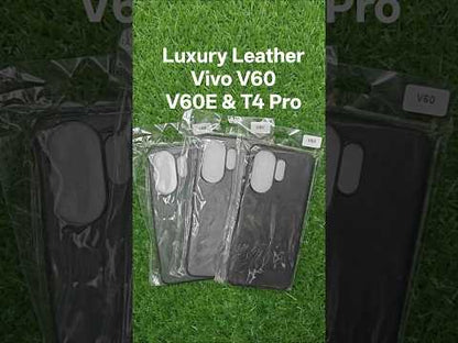 Vivo V60 / V60E / T4 Pro 5G Luxury Leather ( Side Soft, Back Hard ) Premium Quality Back Cover Case