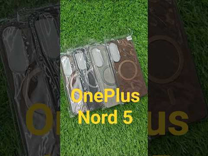 OnePlus Nord 5 / Nord5 5G Magsafe Premium Quality Leather ( Side Soft, Back Hard ) Back Cover Case