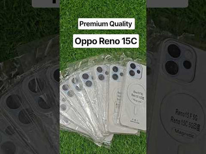 Oppo Reno 15C 5G Anti Yellow Premium Quality Magsafe Crystal Clear Hard Plastic Back Cover Case