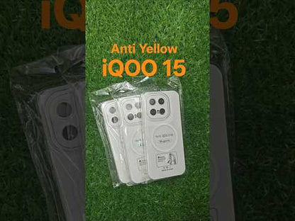iQOO 15 5G Anti Yellow Premium Quality Magsafe Crystal Clear Hard Plastic Back Cover Case