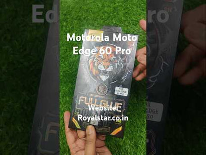 Motorola Moto Edge 60 Pro Full Glue Curved Tempered Glass Screen Protector Guard