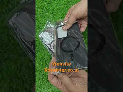 Oppo Reno 12 5G Magsafe Premium Quality Leather ( Side Soft, Back Hard ) Back Cover Case