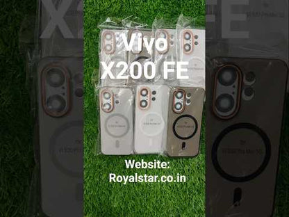 Vivo X200 FE 5G / Vivo X200FE Royal Star Premium Quality Magsafe Matte Hard Plastic Back Cover Case