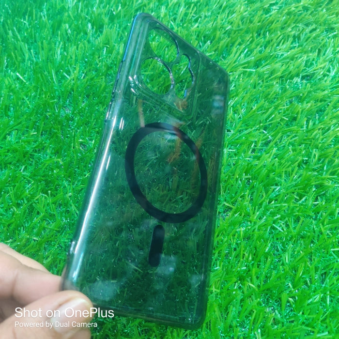 Realme 15 Pro / Realme 15 5G Anti Yellow Premium Quality Magsafe Crystal Clear Hard Plastic Back Cover Case