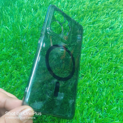 Realme 15 Pro / Realme 15 5G Anti Yellow Premium Quality Magsafe Crystal Clear Hard Plastic Back Cover Case