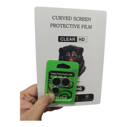 Tecno Pova Curve 2 5G / Curve2 5G Matte & Glossy Finish Back Lamination Membrane Protector + Camera Lens Ring