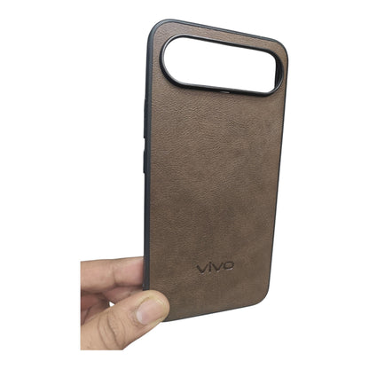 Vivo X300 FE 5G / X300FE 5G Luxury Leather ( Side Soft, Back Hard ) Premium Quality Back Cover Case