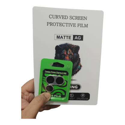 Tecno Pova Curve 2 5G / Curve2 5G Matte & Glossy Finish Back Lamination Membrane Protector + Camera Lens Ring