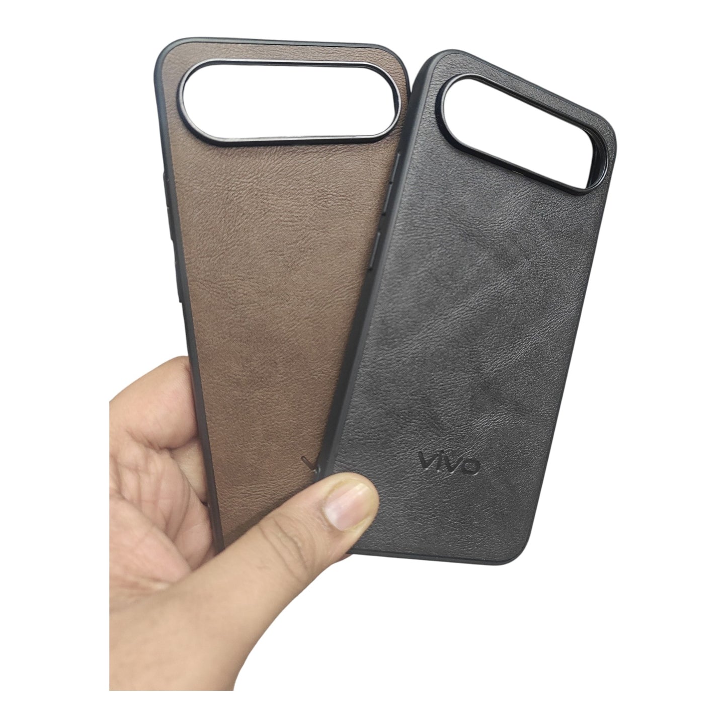 Vivo X300 FE 5G / X300FE 5G Luxury Leather ( Side Soft, Back Hard ) Premium Quality Back Cover Case