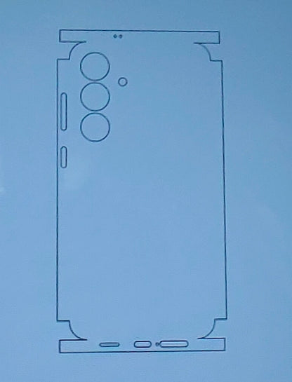 Samsung Galaxy S25FE / S25 FE 5G Matte & Glossy Finish Back Lamination Membrane Protector Protection Guard - Royal Star