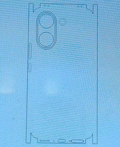 Vivo V60E 5G Matte & Glossy Finish Back Lamination Membrane Protector Protection Guard - Royal Star