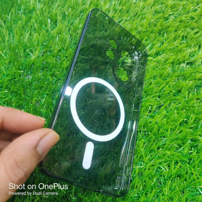 Vivo X200 FE / Vivo X200FE 5G Anti Yellow Premium Quality Magsafe Crystal Clear Hard Plastic Back Cover Case